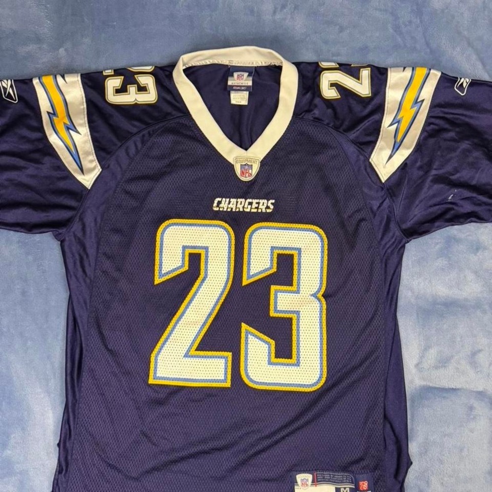 Riddell San Diego Chargers navy‎ jersey Size M 3 signatures